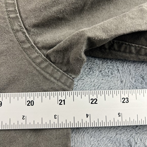 Cabelas Canvas Shooting Shirt Youth XL Hunting Shoulder Pad Green Field Safari - Picture 11 of 13